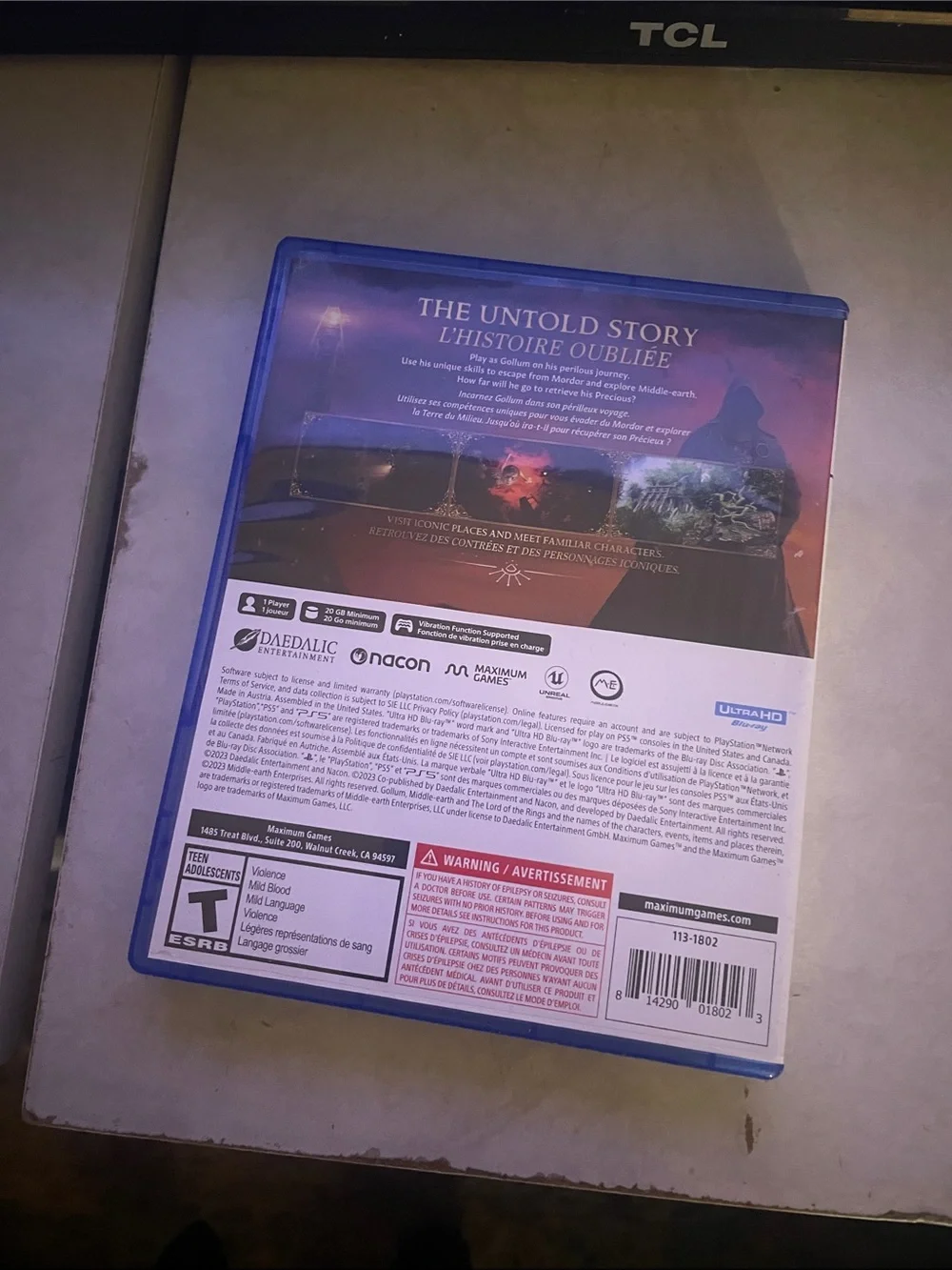 Sony PS5 The Lord of the Rings: Gollum - Blue Case